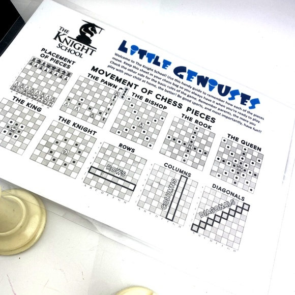 Chess Pieces The Knight School  Set Educational Set Carry Bag Oversized - Picture 6 of 9